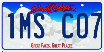 SD license plate 1MSC07