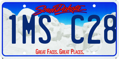 SD license plate 1MSC28