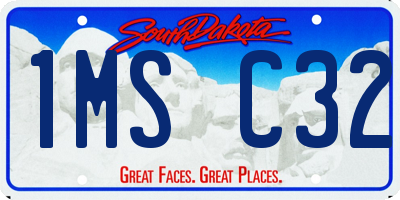 SD license plate 1MSC32