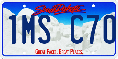 SD license plate 1MSC70