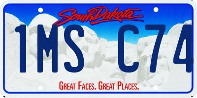 SD license plate 1MSC74