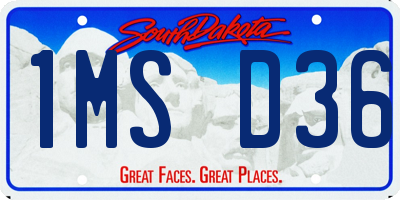 SD license plate 1MSD36