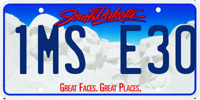 SD license plate 1MSE30