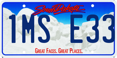 SD license plate 1MSE33