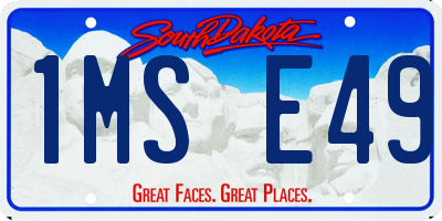SD license plate 1MSE49
