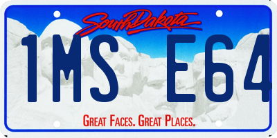 SD license plate 1MSE64