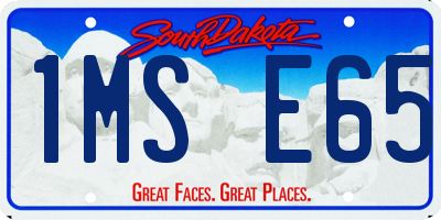 SD license plate 1MSE65