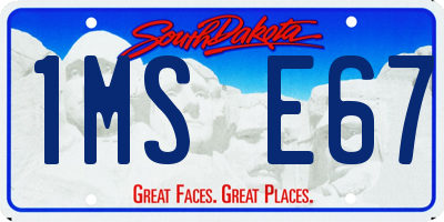 SD license plate 1MSE67