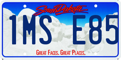 SD license plate 1MSE85