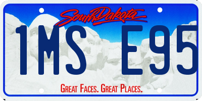 SD license plate 1MSE95