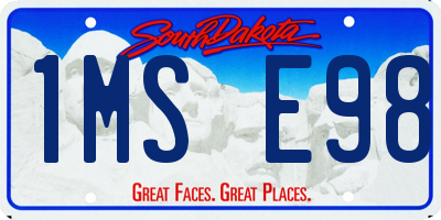 SD license plate 1MSE98