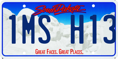SD license plate 1MSH13