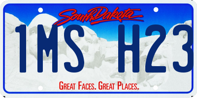 SD license plate 1MSH23
