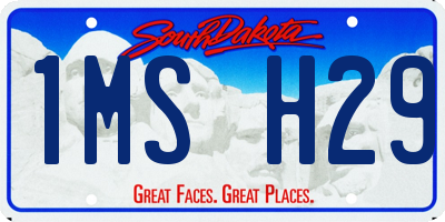 SD license plate 1MSH29