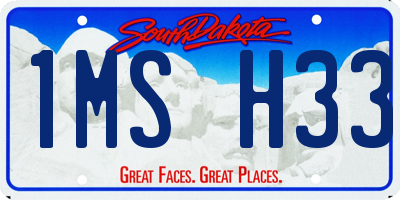 SD license plate 1MSH33