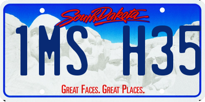 SD license plate 1MSH35