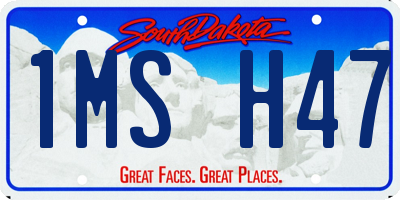 SD license plate 1MSH47