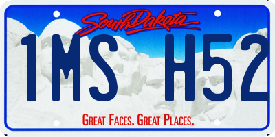 SD license plate 1MSH52