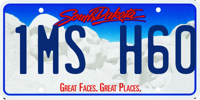 SD license plate 1MSH60