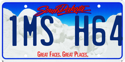 SD license plate 1MSH64