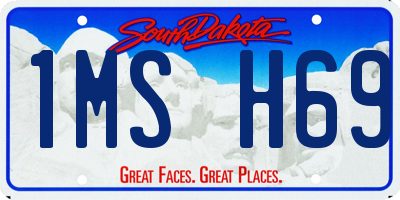 SD license plate 1MSH69