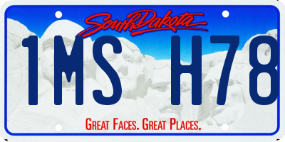 SD license plate 1MSH78