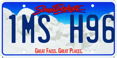 SD license plate 1MSH96