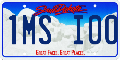 SD license plate 1MSI00