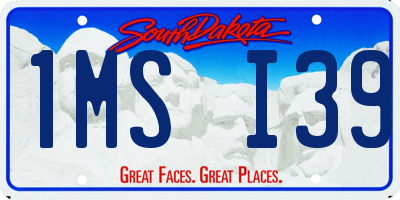 SD license plate 1MSI39