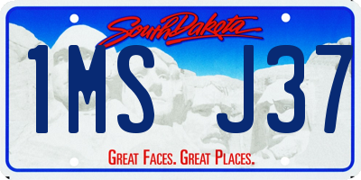 SD license plate 1MSJ37