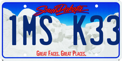 SD license plate 1MSK33