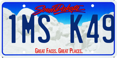 SD license plate 1MSK49