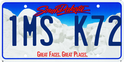 SD license plate 1MSK72