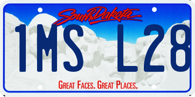 SD license plate 1MSL28