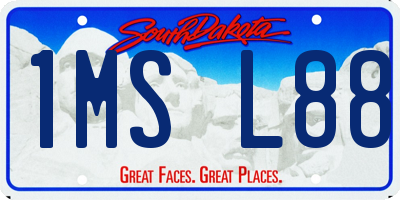 SD license plate 1MSL88