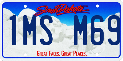 SD license plate 1MSM69