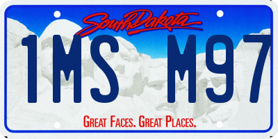 SD license plate 1MSM97