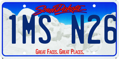 SD license plate 1MSN26