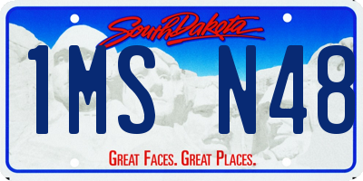 SD license plate 1MSN48