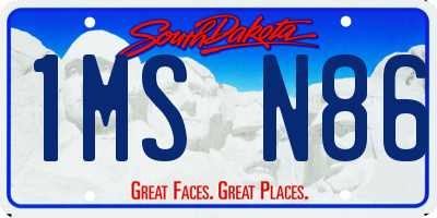 SD license plate 1MSN86