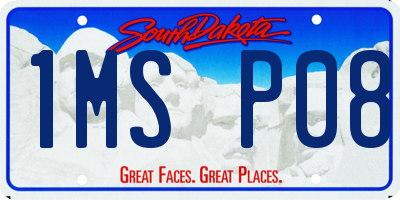 SD license plate 1MSP08