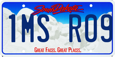 SD license plate 1MSR09