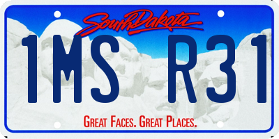 SD license plate 1MSR31