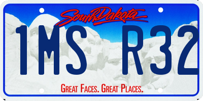 SD license plate 1MSR32