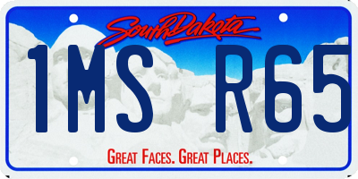 SD license plate 1MSR65