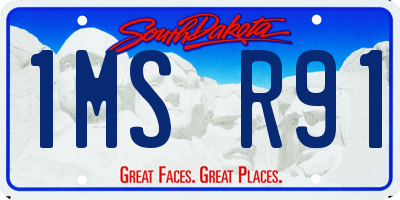 SD license plate 1MSR91