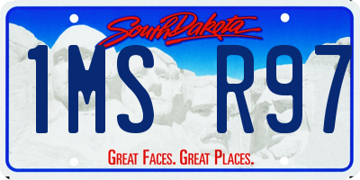 SD license plate 1MSR97