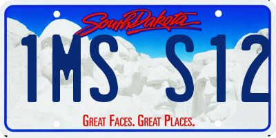 SD license plate 1MSS12