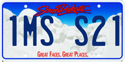 SD license plate 1MSS21