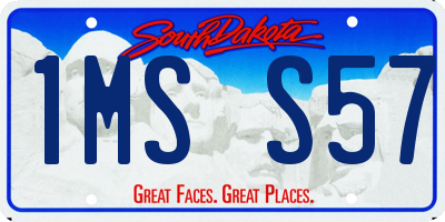 SD license plate 1MSS57